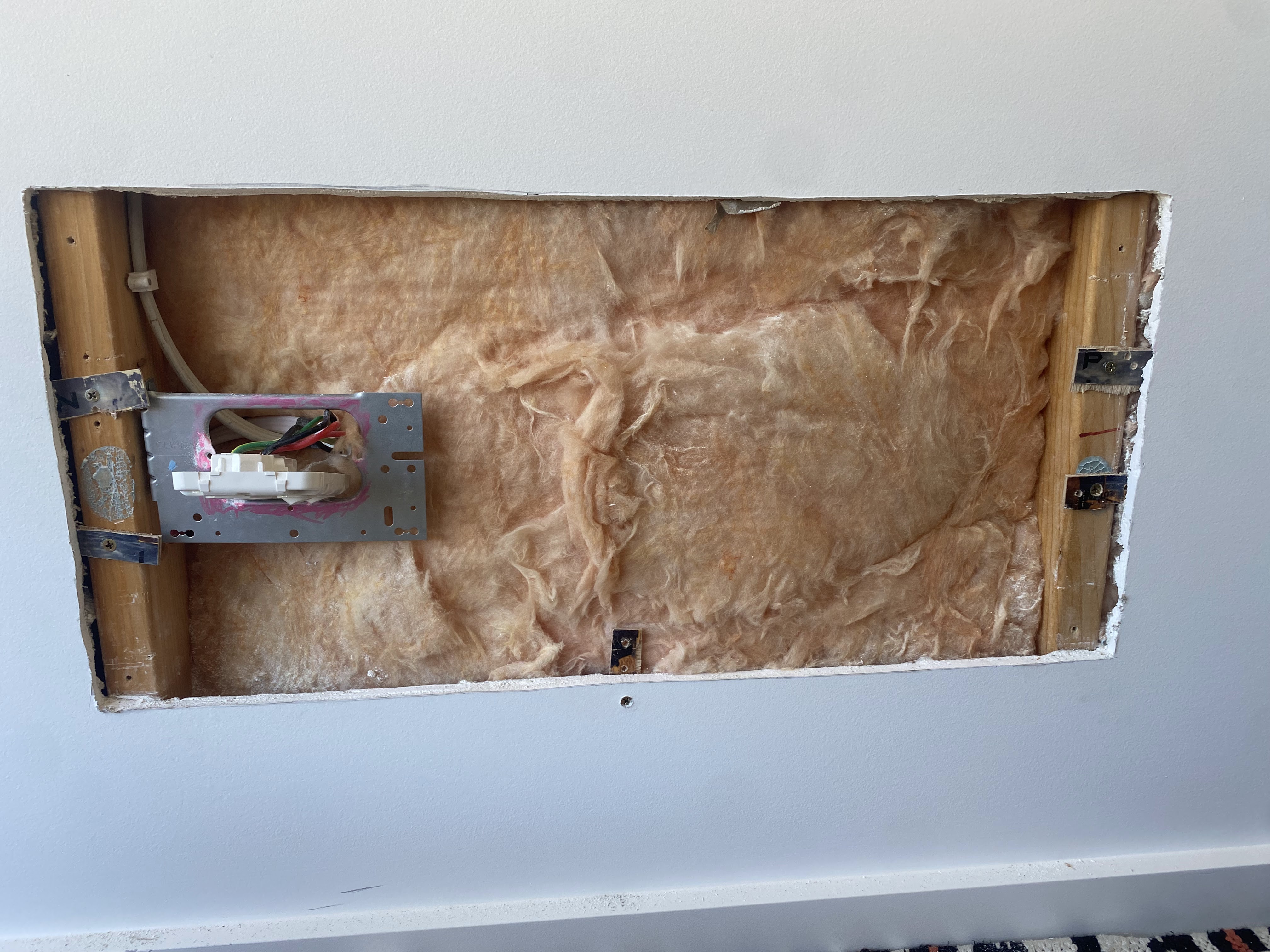 Gyprock wall damage from futon leg before