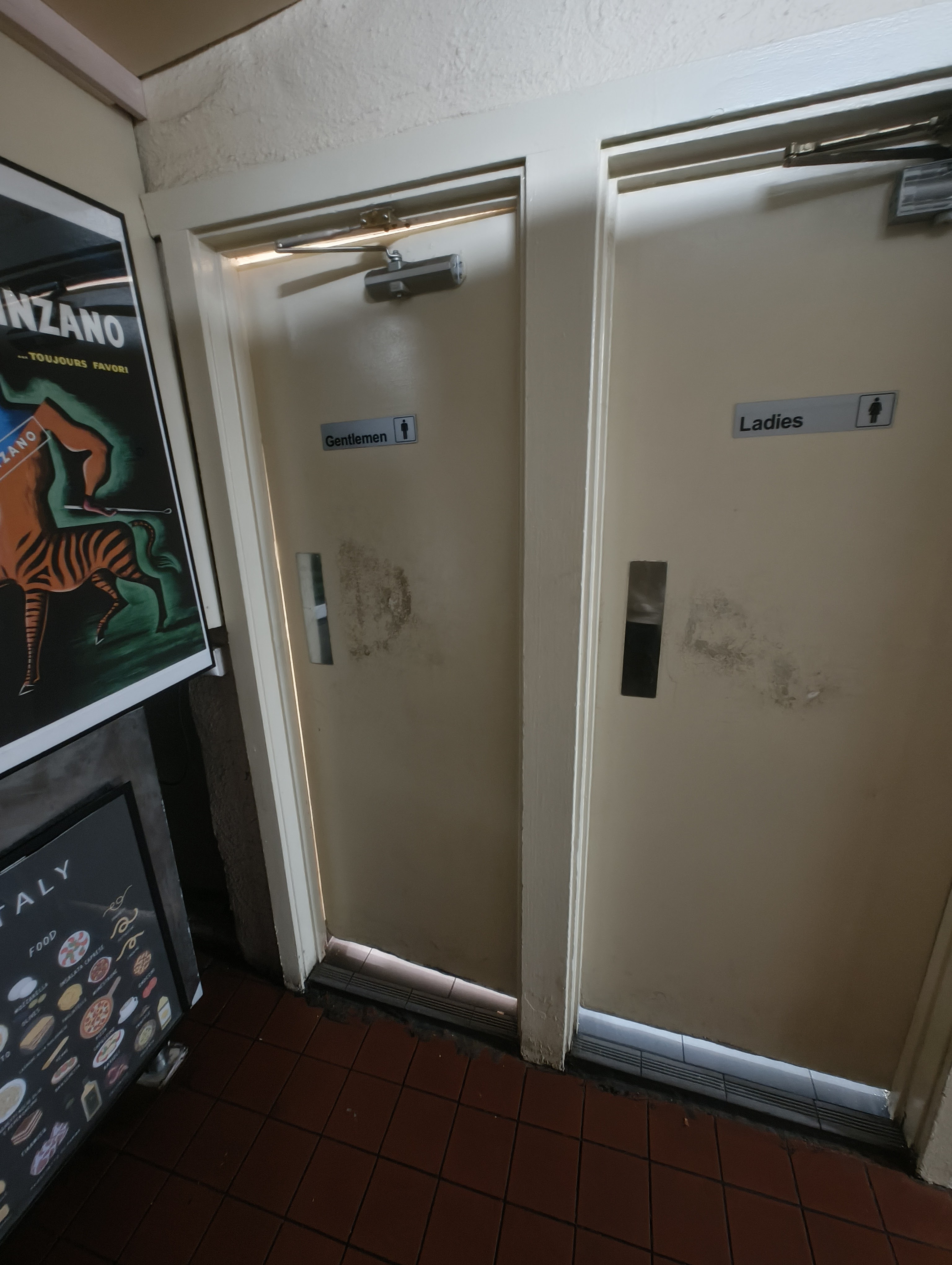 Commercial doors before painting