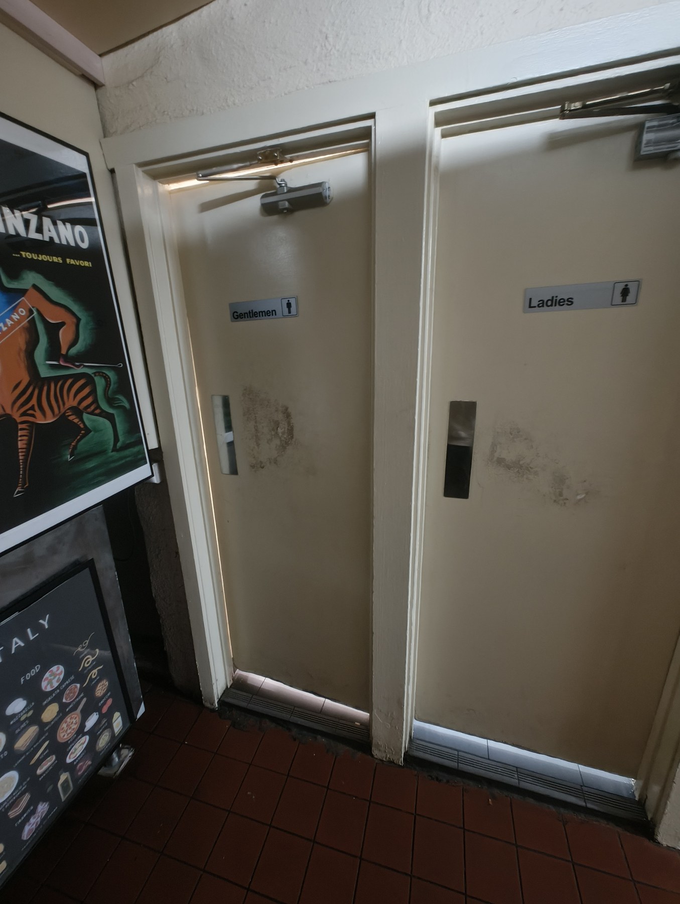 Commercial doors before painting